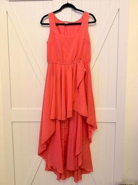 Bar III Coral Pink Sleeveless Dress